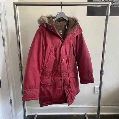 Parka de tela de aceite con ribete de piel sintética Rrl Double Rl Foto 1 de 4