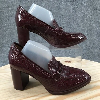 27 Edit Naturalizer Zapatos Mujer 9M Bliss Mocasín Bomba Cuero Borgoña Crocs Foto 1 de 4