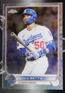 Mookie Betts - 2022 Topps Chrome Logofractor #50 - Los Angeles Dodgers - Picture 1 of 2