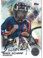 Bree Schaaf Autographed 2014 Topps U.S. Olympic & Paralympic Team Card 98 Silver