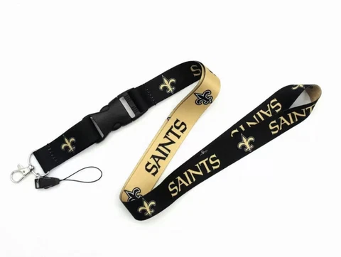 New Orleans Saints Football NFL LANYARD DETACHABLE BUCKLE KEY CHAIN WIN-CRAFT US Cover