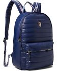 U.S. POLO ASSN. Navy Nylon Quilted Women Backpacks