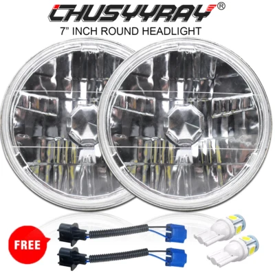 Par de faros LED redondos de 7" pulgadas para Ford Deluxe 1939-1951 carcasa de lámpara nuevos Foto 1 de 4