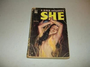 She - H. Rider Haggard (Paperback, 1949) Kor Map back, Acceptable, Dell 339 - Picture 1 of 4