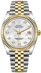 Rolex Datejust 41 Mother of Pearl Diamond Dial Jubilee Mens Watch 126333-0018 - Picture 1 of 6