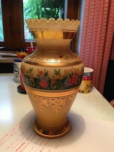 Blumenvase aus Glas 27cm x 15cm x 15cm; Durchmesser: 11cm - 15cm - Bild 1 von 5