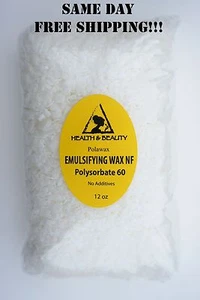 EMULSIFYING WAX NF POLYSORBATE 60 PURE POLAWAX 12 OZ - Picture 1 of 12