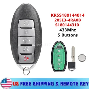 Smart Key Fob Remote 5B for 2016 2017 2018 Nissan Altima Maxima KR5S180144014 4A - Picture 1 of 7