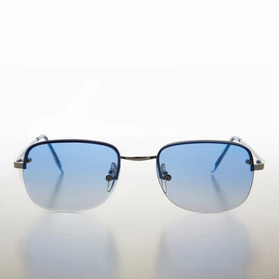 Blue Rimless 90s Vintage Sunglass - June - Image 1 of 3
