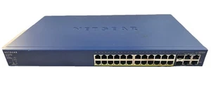 NETGEAR Prosafe 24+4 Smart Switch with PoE FS728TPv2 - Picture 1 of 5