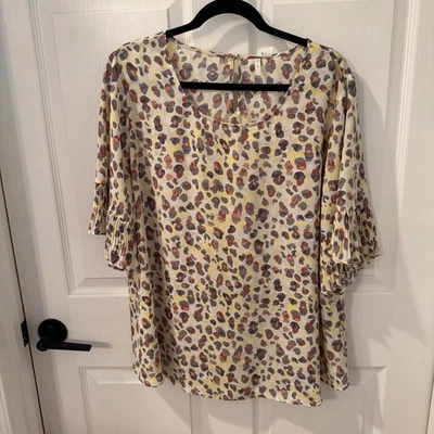 NUEVO Top Cato Mujer Talla Grande 18/20 Animal Estampado Calzoncillo Fluido Boho Foto 1 de 4