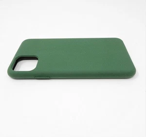 Custodia telefono silicone verde pino antiurto morbida liquida adatta iPhone 11 Pro Max - Foto 1 di 4