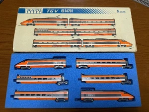 Juego de 6 coches KATO TGV S14701, usado, caja dañada, buen estado - Imagen 1 de 14