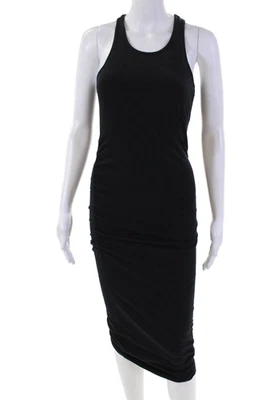 Michael Stars Womens Cotron Scoop Neck Sleeveless Ruched Dress Blue Size XS - Image 1 of 4