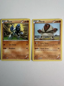 Pokémon Set Throh 61/114 & Sawk 62/114 2011 Black & White - Picture 1 of 6