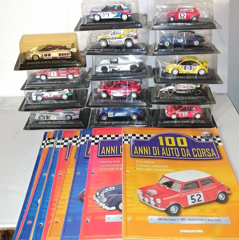 100 ANNI AUTO DA CORSA CON FASCICOLO DE AGOSTINI 1/43 MENU' A TENDINA - Immagine 1 di 1