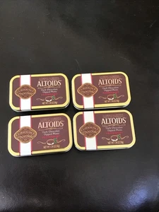 Vintage Altoids Empty Tin LOT Embossed Dark Chocolate Dipped Mints Peppermint - Picture 1 of 2