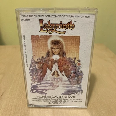 Vintage 80s LABYRINTH Soundtrack Cassette Tape David Bowie Trevor Jones RARE HTF - Image 1 of 4
