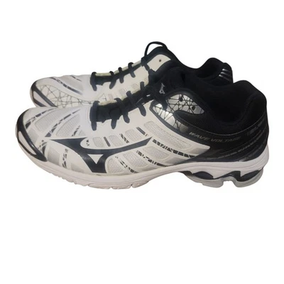 EUC Mizuno Wave Voltage White Lace Up Athletic Volleyball Shoes Women's US 11 - Image 1 of 4