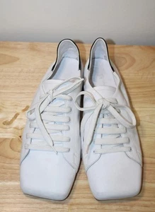 TIBI Seth Optic White Leather Sneaker EU 40 - Picture 1 of 14