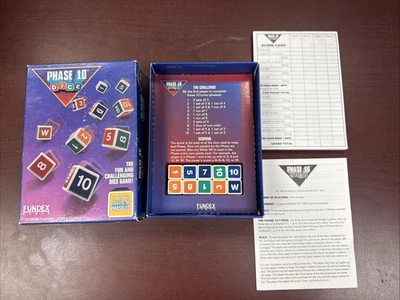 Vintage Phase 10 Dice Game (1993) Fundex Games Complete - Image 1 of 4