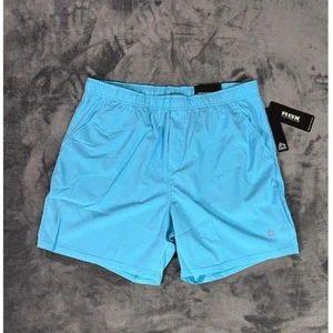 RBX Active Mens Performance Shorts Bright Blue X LTG X Dry Athletic Workout NWT - Picture 1 of 8