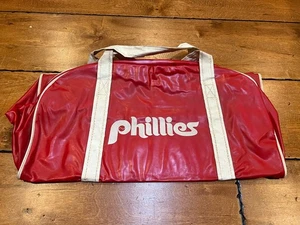 RARE 1970'S Philadelphia Phillies VINYL Duffle Bag Vintage Baseball SGA VINTAGE - Bild 1 von 6