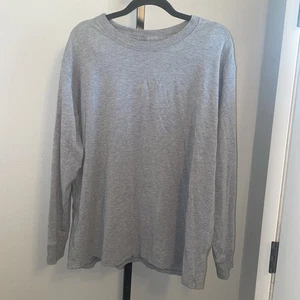 LULULEMON STRETCHIGER LANGARM GRAU RUNDHALS JERSEY HERREN PULLOVER SHIRT XL - Bild 1 von 4