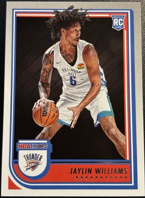 2022-23 Panini NBA Hoops Jaylin Williams #269 ROOKIE Oklahoma City Card! - Image 1 of 2