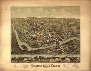 CONNECTICUT COLECCIÓN MAPAS PANORÁMICOS VINTAGE EN CD - Imagen 1 de 1