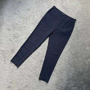 SABA Women's Soft Fabric Side Zip Slacks Navy Size 8 - Picture 1 of 6