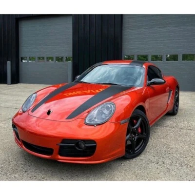 Juego de calcomanías personalizadas de doble raya para Porsche Cayman 2005-2014 987 Foto 1 de 4