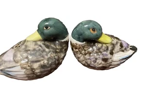Pair Of Salt And Pepper Ducks Made In Taiwan Knobler - Picture 1 of 6