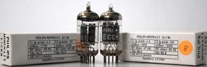 ECC83 Philips Miniwatt dc ▲1K4 made in Holland 1 Match Pair 2 Pcs - Picture 1 of 12