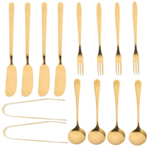 Butter Knife and Fork Suit Buffet Server Utensils Cheese Serving - Picture 1 of 12