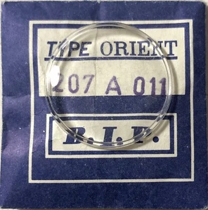 Nos New Orient 207 To 011 Plexi Glass Plastic Crystal Vintage Watch Old Stock - Picture 1 of 1