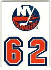 1986-87 Topps Sticker Inserts New York Islanders #32A New York Islanders
