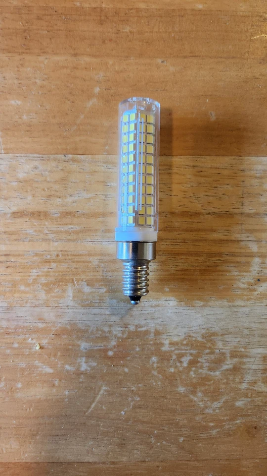 E12 Candelabra C7 LED Bulb 102-2835 Ceramics Ceiling fans Light Lamp 120V - Image 1 of 1