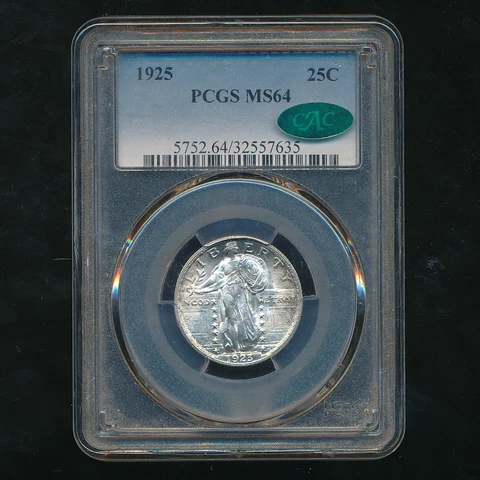 1923 STANDING LIBERTY SILVER QUARTER ~ LABEL ERROR ~ PCGS MS64 CAC ~ SHIPS FREE! Cover
