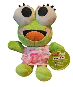 SweetFrog Peluche Rana Peluche Giocattolo Cuore Rosa Vestito Bambina Froggy 8" Froyo - Foto 1 di 8
