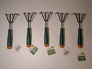 Lot of 5 Garden Hand Cultivators - Plastic Grip, Metal Tines, Soil Aerator Tool - Picture 1 of 1