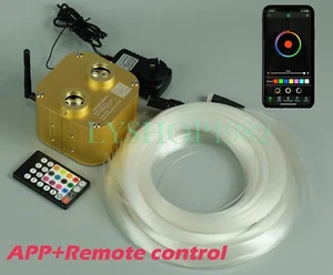 Top 600 Stars Fiber Optic Lamp Kit Home DIY Star Ceiling APP Spark Night Light - Picture 1 of 6