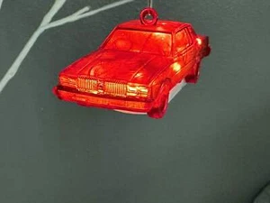 Oldsmobile Cutlass Christmas Ornament Transparent Red 4" - Picture 1 of 6