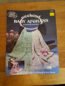 American School of Needlework Weekend Baby Afghans to Knit & Crochet #1051 - Picture 1 of 5