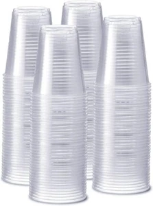 GUSTO 12oz Clear Plastic Cups 240ct – BPA-Free, Durable, Cold Drinks - Picture 1 of 4
