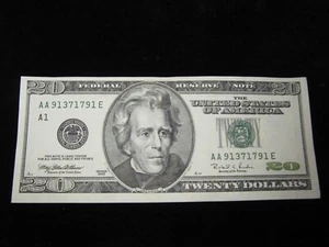Choice 1996 Series $20 Twenty Dollar Bill Note Crisp UNC. Very Nice Note! - Picture 1 of 12