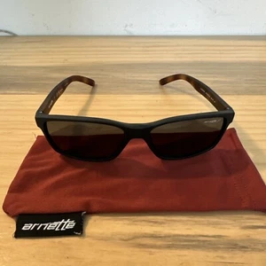 Arnette Slickster Tortoise Shell Brown Black Polarized Sunglasses 4185-2273/81 - Picture 1 of 11