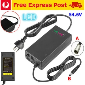 54.6V 2A Charger For 48V Lithium Ion Li-Ion Electric Bike Bicycle Ebike Battery - Picture 1 of 7