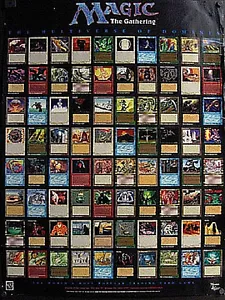MTG WOTC 1994 Poster The Multiverse of Dominica Magic The Gathering New Alpha - Picture 1 of 3