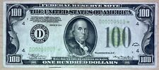 $100 FR.2152-D* 1934 Low 3 Three Digit Cleveland Star Note Light Green Seal.Rare